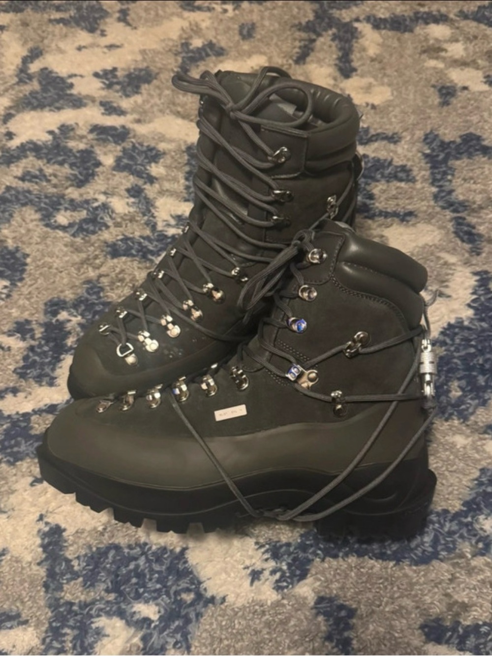 heliot emil Grey Hiking Boots - Lace-Up Outdoor Ankle Boot